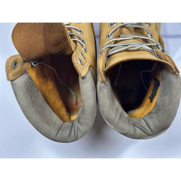 VTG Timberland Basic Men's Boots Size 13 Wheat Nubuck 6" Waterproof 27060 - Picture 9 of 14